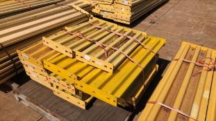 Lot of (18) 3 Ribbed Bolt On Guard Rails Various Lengths