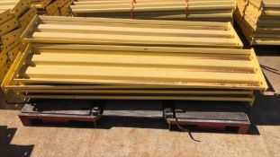Lot of (9) 3 Ribbed Bolt On Guard Rails 15