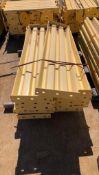 Lot of (12) 3 Ribbed Bolt On Guard Rails 15