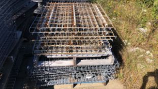 Lot of Various Size Wire Decking for Pallet Racks