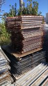 Lot of Various Size Wire Decking for Pallet Racks