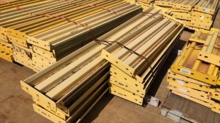 Lot of (18) 3 Ribbed Bolt On Guard Rails Various Lengths