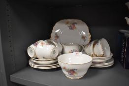A part tea service by Stanley fine bone china
