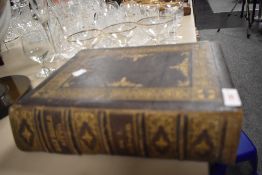 A large leather bound family bible