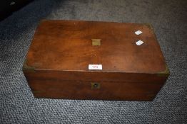 A mahogany cased writers compendium having fitted interior