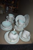 A part tea service by Foley bone china in a 30's design