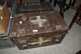 Two tool boxes , one being War Dept issue, dated (19)66 and contents