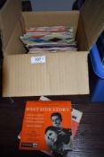 A selection of 45rpm vinyl singles and eps