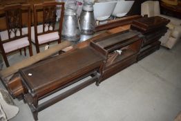 A large selection of stacking bookcase parts, Globe Wernicke or similar