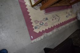 A South American style pink carpet square
