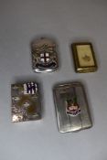 A selection of four vesta cases including Golden Ball hotel, City of London and Windsor