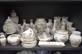 A large selection of ceramics by Aynsley including Cottage Garden and Pembroke