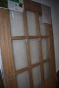 An unglazed exterior door