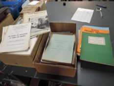 Two boxes of Railway Related Books and Magazines including The Institution of Mechanical