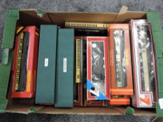 A box of seventeen Hornby, Lima and similar 00 gauge Coaches, mostly boxed