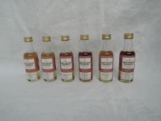 Six Gordon & Macphail Centenary Reserve Single Malt Whisky Miniatures, St Magdalene distilled
