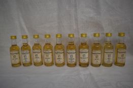 Ten Gordon & Macphail Connoisseurs Choice Highland Single Malt Scotch Whisky Miniatures including