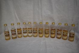 Twelve Gordon & Macphail Connoisseurs Choice Scotch Highland Malt Whisky Miniatures including closed