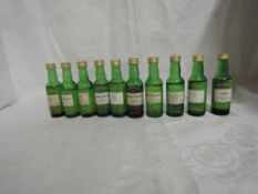 Ten Cadenheads Highland Single Malt Whisky Miniatures, Aberlour-Glenlivet 10 years distilled 1987