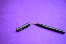A Mabie Todd & co Swan Self Filler leverfill fountain pen in BHR (discoloured), screw cap, with Swan