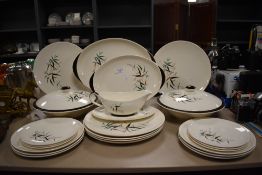 A part dinner service by Royal Doulton in the Bamboo design