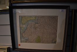 Map. Rand, McNally & Cos. - Map of the Main Portion of Brooklyn. Circa 1895. Framed and glazed. (1)