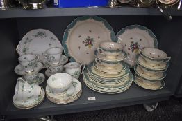 Two part tea and dinner services by Royal Standard and Royal Doulton