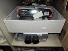 A vintage Rollei slide projector and accessories, untested.