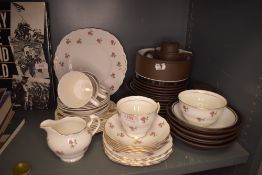 A selection of kitchen ceramics including Hornsea pottery and Colclough