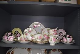 A selection of tea cups and saucers including Paragon