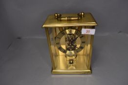 A skeleton style clock by S Haller Germany