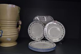A selection of cake plates by Shelley