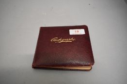 An art deco autograph book with paintings collages and poems