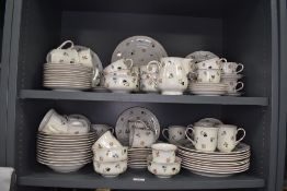 A large part dinner breakfast and tea service by Villeroy and Boch in the Petite Fleur design