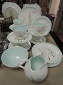 A part tea service by Foley bone china in a 30's design