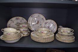 A part dinner service by Clarice Cliff Olde Bristol Porcelain designed by Duvivier