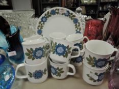 A selection of tea cups by JG Meakin