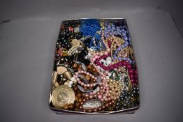 A selection of costume jewellery necklaces