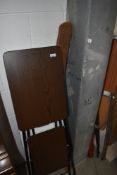 A projector stand and screen