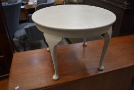 A modern modern circular coffee table