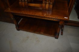 A modern quality reproduction Titchmarsh & Goodwin style coffee table having rectangular top and