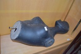 A composite, part mannequin of female form