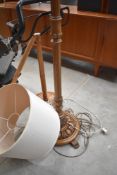 Two traditional standard lamps (one af)