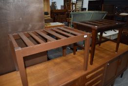Two luggage racks