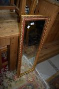 A mid/late C20th gilt effect wall mirror