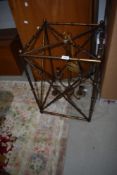 A modern metal frame Oka Bambusa electric lantern