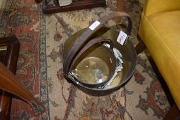 Two vintage brass jam pans