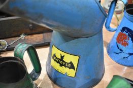 An advertising oil jug for Batoyle