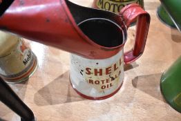 An advertising oil jug for Shell Rotella oil