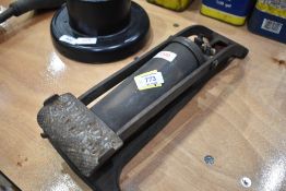 A large foot pump